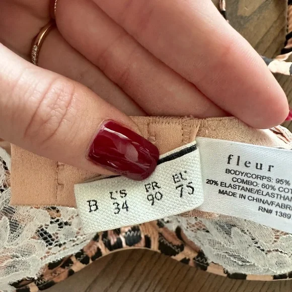 Fleur Du Mal James Leopard Lace Padded Bra - Picture 5 of 6